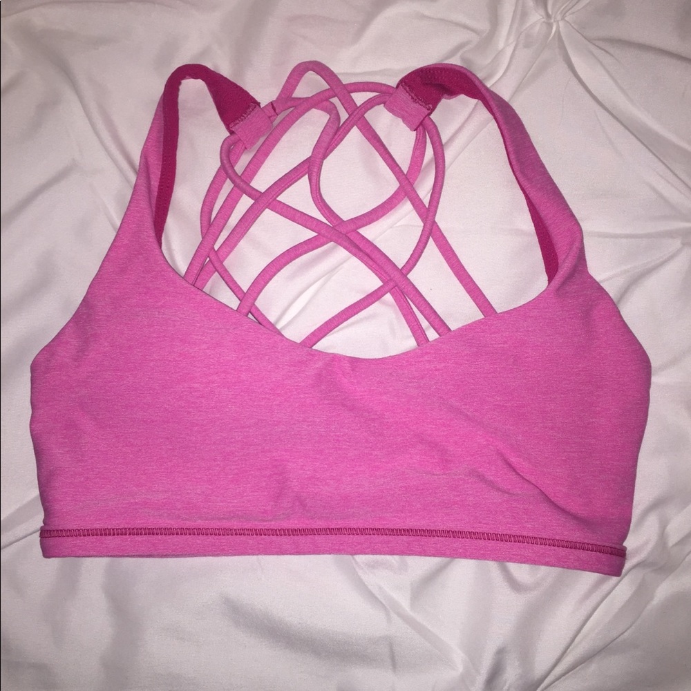 Lululemon Free to Be Wild sports bra - pink, sz 4